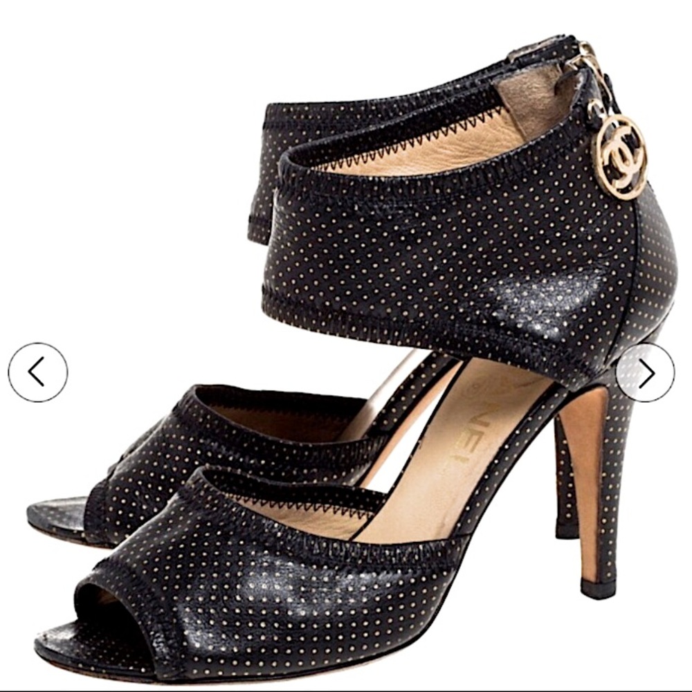Authentic Chanel Heels 39 1/2